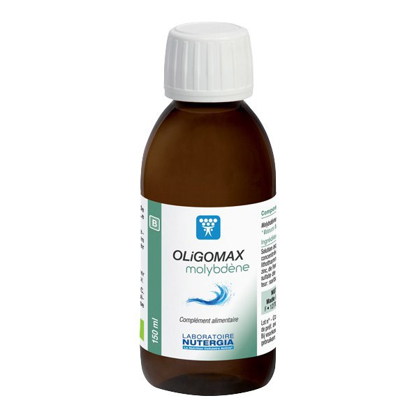 1039743-OLIGOMAX MOLIBDENIO NUTÉRGIA  - 150 ML-Higiluxonline.pt