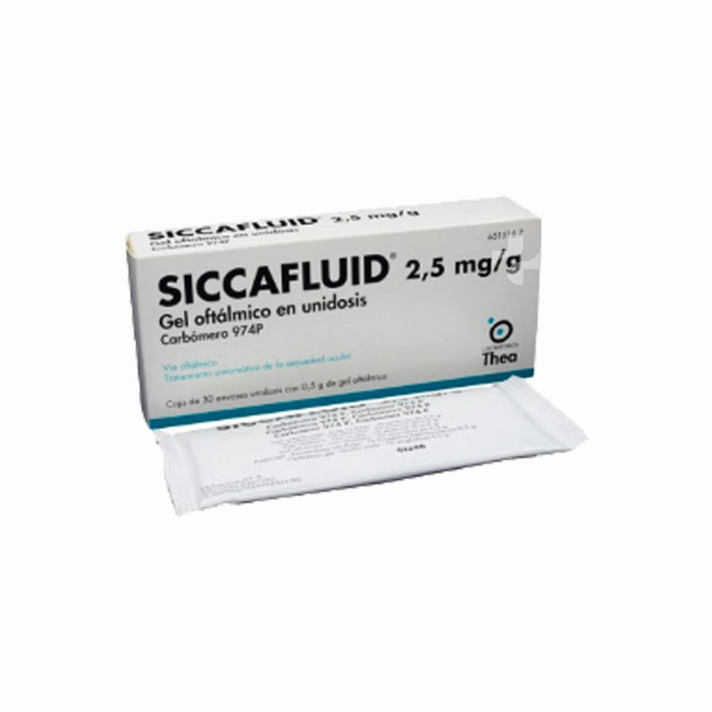 SICCAFLUID 2.5 mg/g gel oftálmico em recipiente unidose