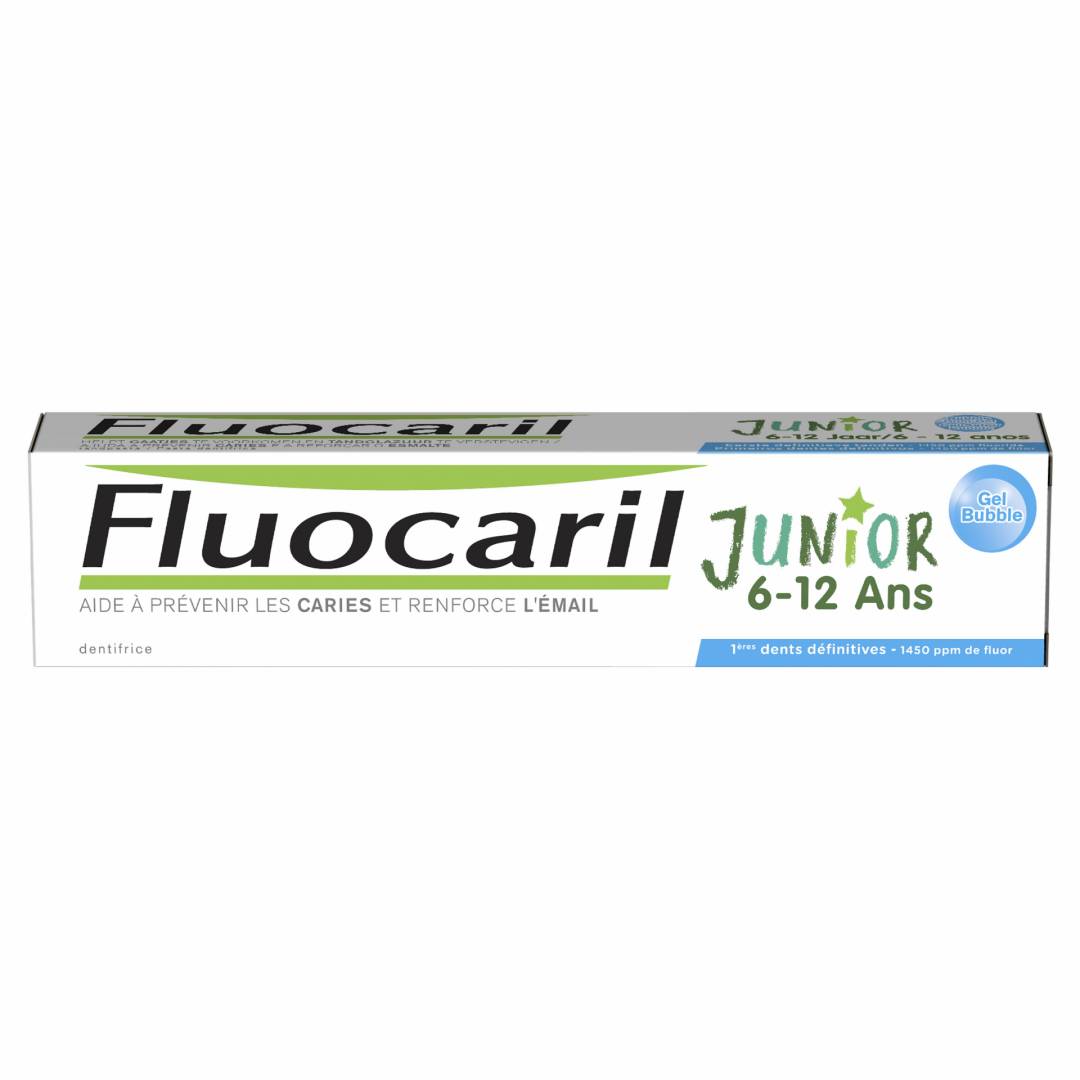 6039792-Fluocaril Kids Gel Dent Bubble 75ml 6/12-Higiluxonline.pt