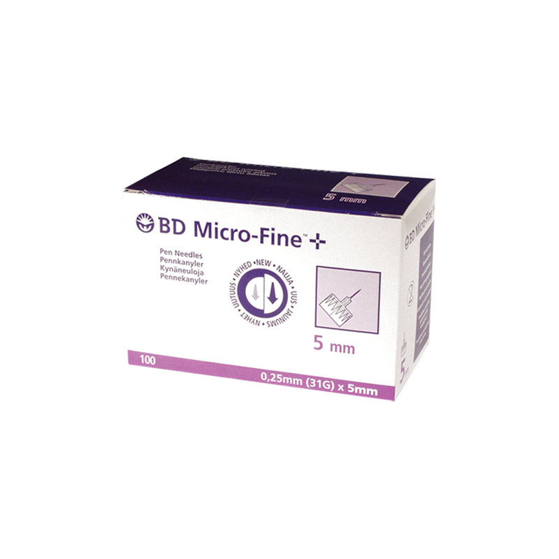 Bd Micro Fine+ Pl Ag Caneta 5mm Universal x100
