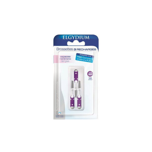 Elgydium Clinic Escovilhão Recarga Violeta 3 Unidades