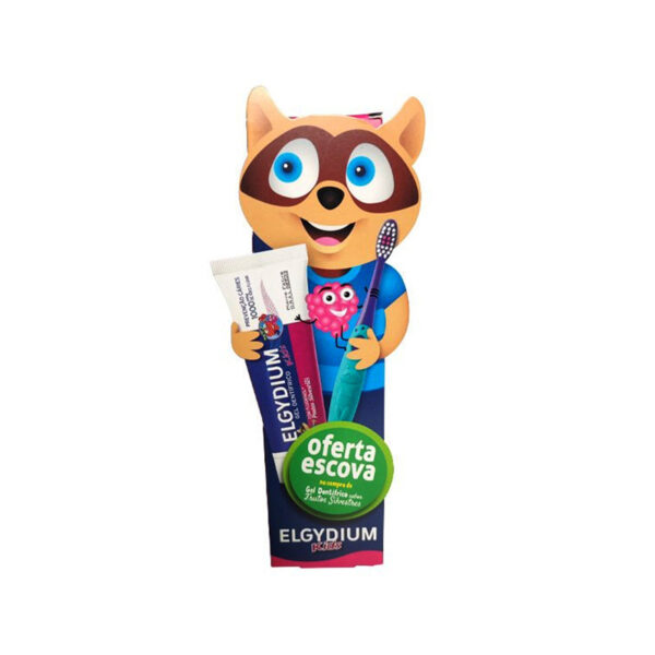 Elgydium Kids Back to School Gel dentífrico frutos silvestres 2A-6A com Oferta de Escova de dentes