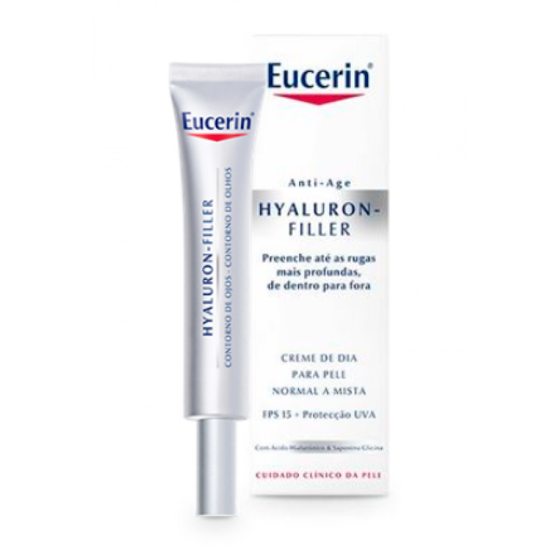 6819755-Eucerin Hyaluron-Filler Contorno de Olhos  15ml-Higiluxonline.pt