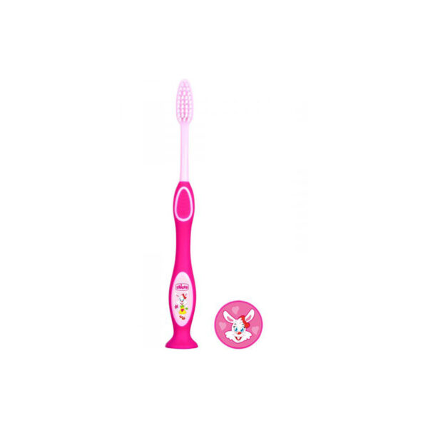 Chicco Escova de Dentes de Leite Rosa 3-6 Anos