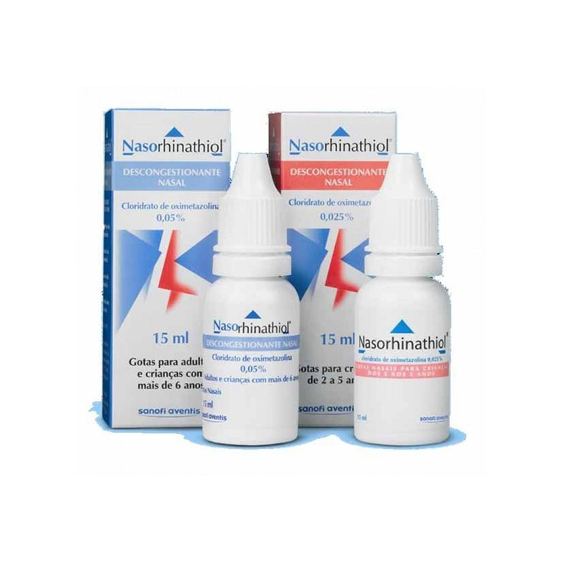 Nasorhinathiol 0.5 mg/ml 15 mL gotas nasais