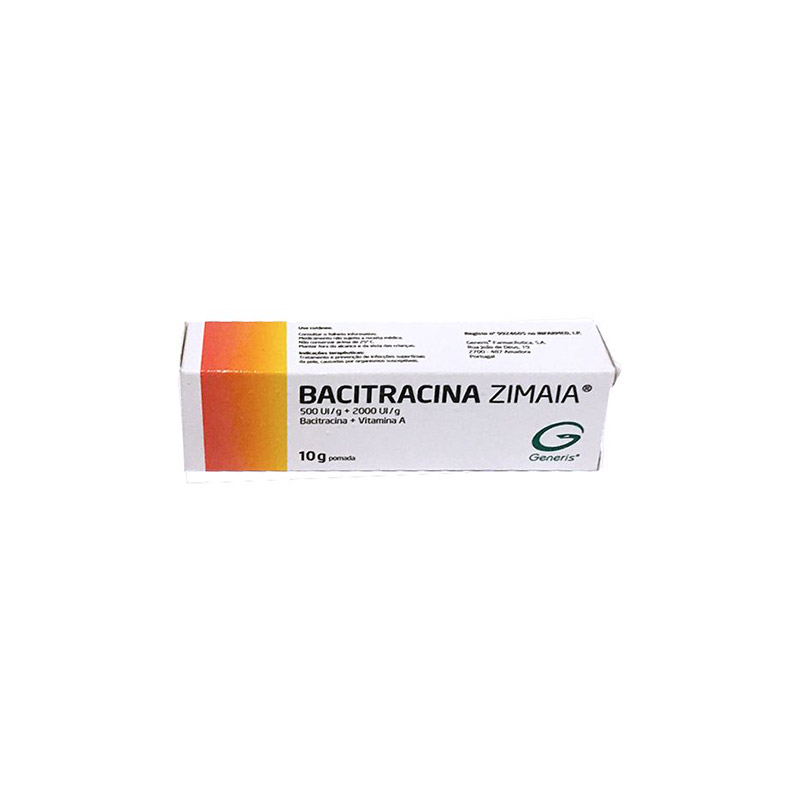Bacitracina Zimaia 500/2000 UI/g Pomada 10g