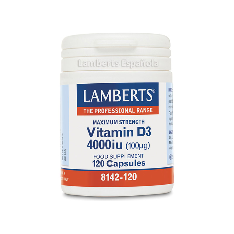 Lamberts Vitamina D3 4000 UI 120 comprimidos