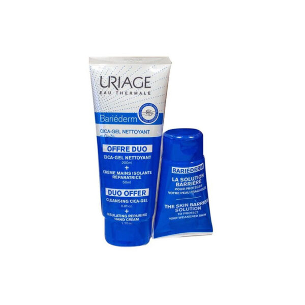 Uriage Bariéderm Cica-Gel Limpeza 200ml c/ Oferta Uriage Bariéderm Creme Mãos Reparador 50ml
