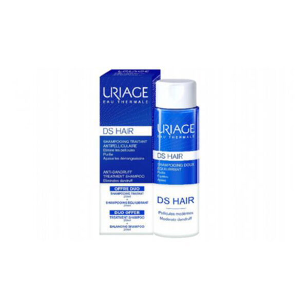 Uriage D.S. Hair Duo Champô Tratamento Anticaspa 200ml + Champô Suave Equilibrante 200ml