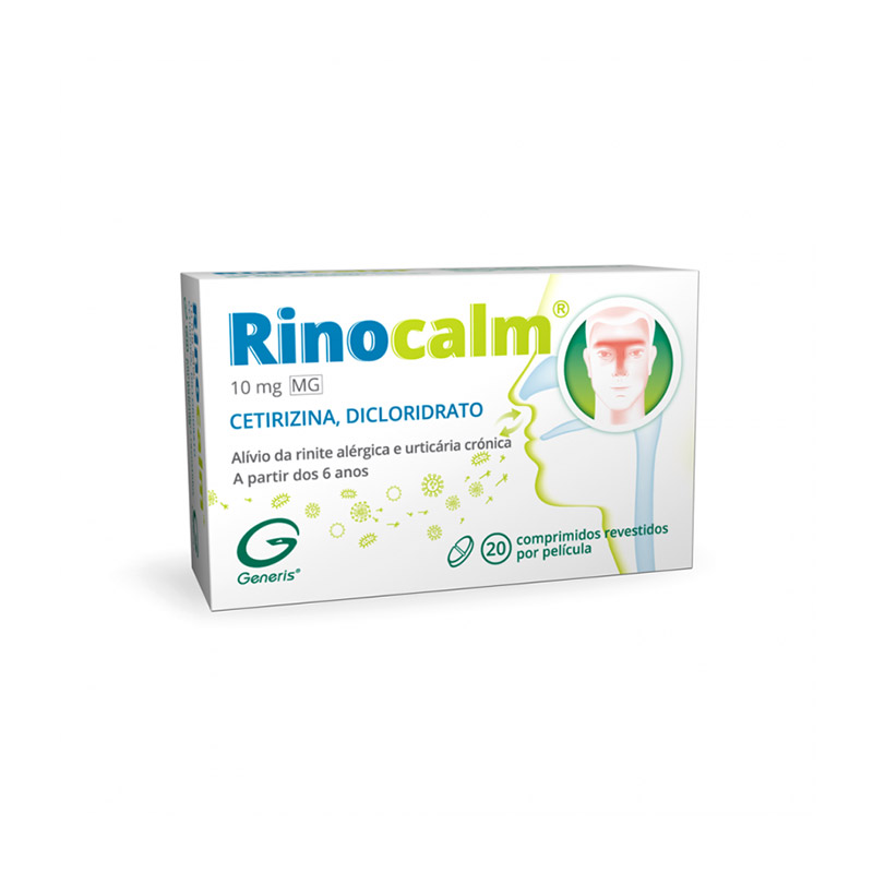Rinocalm 10 mg 20 comprimidos-higiluxonline.pt