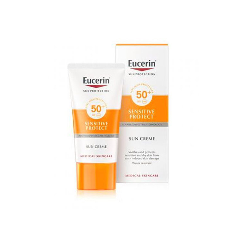 Eucerin Sensitive Protect Creme Solar Rosto SPF50 50ml-higiluxonline.pt