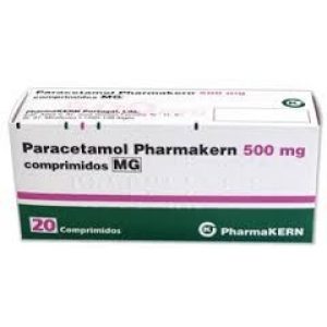 Paracetamol Pharmakern MG, 500 mg x 20 comp - Image 1