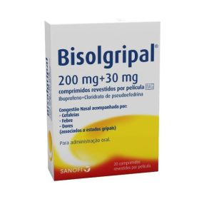 Bisolgripal 200 mg + 30 mg - 20 comprimidos revestidos por película - Image 1