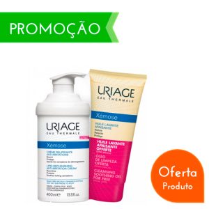 Uriage Xémose Creme Emoliente 400ml + Xemose Óleo de Limpeza 200ml - Image 1