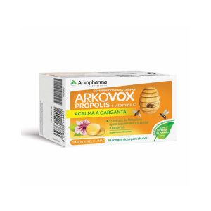 Arkovox Própolis e Vitamina C 24 Comprimidos – Sab. Mel e limão - Image 1