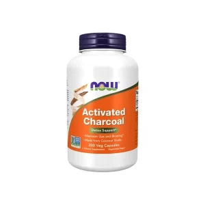 Now - Activated Charcoal - 200 capsulas - Image 1