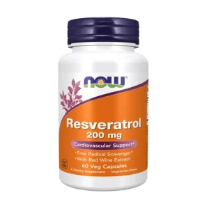 Now Foods Resveratrol 200 mg 60 Cápsulas