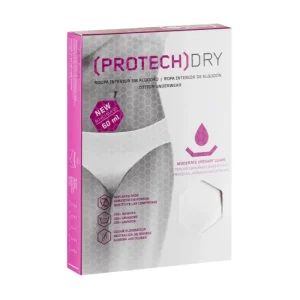 Protechdry Woman Cueca Cintura Alta Incontinência L Branco