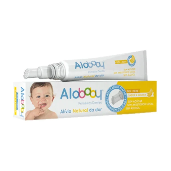 Alobaby Primeiros Dentes Gel Gengivas Sabor Banana 10ml