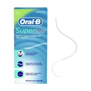 Oral-B Super Floss Fio Dentário Pré-Cortado 50 Unidades