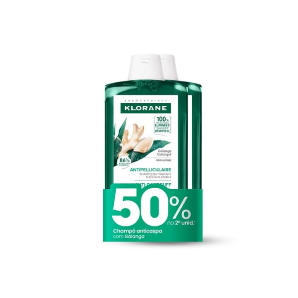 7630921 Klorane Capilar Champô Anticaspa Galanga Duplo 2x400ml
