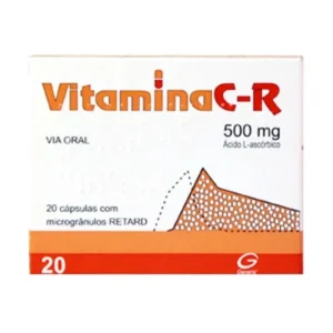 Vitaminac Retard 500 mg 20 Cápsulas de Libertação Prolongada