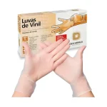 Luvas de Vinil sem Pó Tamanho M