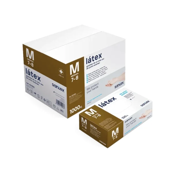 Luvas de Latex Sem Pó Tamanho L