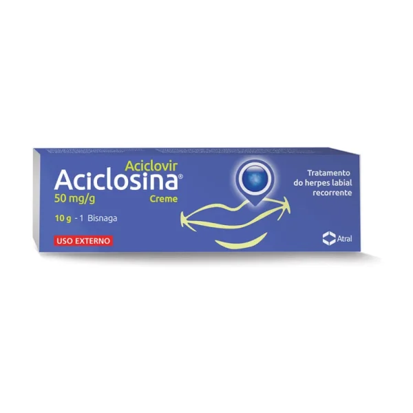 5216908 Aciclosina 50 mg/g Creme 10g