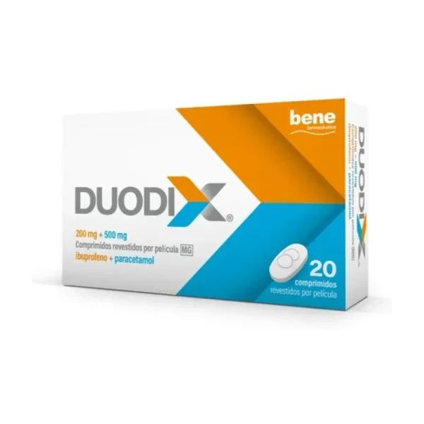 Duodix 200 mg + 500 mg 20 Comprimidos Revestidos