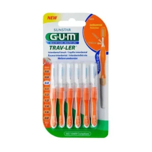 GUM Trav-Ler 2614 Escovilhões Interdentais Bi-Direcionais Cónicos 6 Unidades