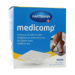 Hartmann Medicomp Compressas Estéreis 10x10cm 25x2 Unidades