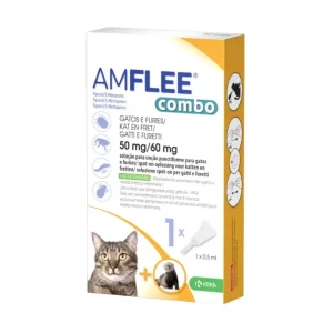Amflee Combo Solução para Pipeta para Gatos e Furões 0,5ml