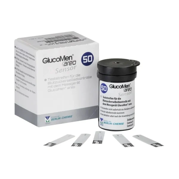 GlucoMen Areo Sensor de Glicemia 50 Tiras
