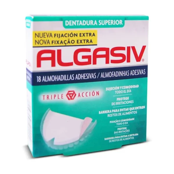 6427872 Algasiv Almofadas Adesivas Dentárias Superiores 18 Unidades
