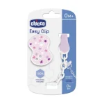 Chicco Clip Chupeta Rosa 0M+