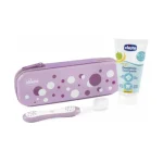 Chicco Conjunto de Higiene Oral Lilás 6 Meses+