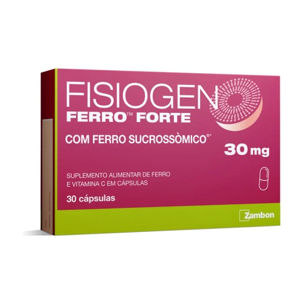 7382507 Fisiogen Ferro Forte Suplemento de Ferro 30 Cápsulas