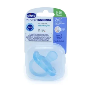 Chicco Physio Soft Chupeta Silicone Azul 6-16 Meses