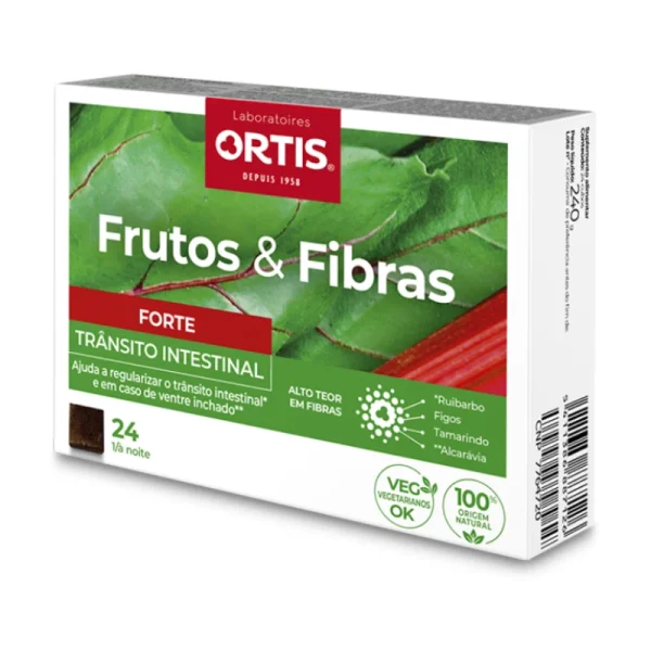 7764720 Ortis Frutos & Fibras Efeito Rápido Cubos 24 Unidades